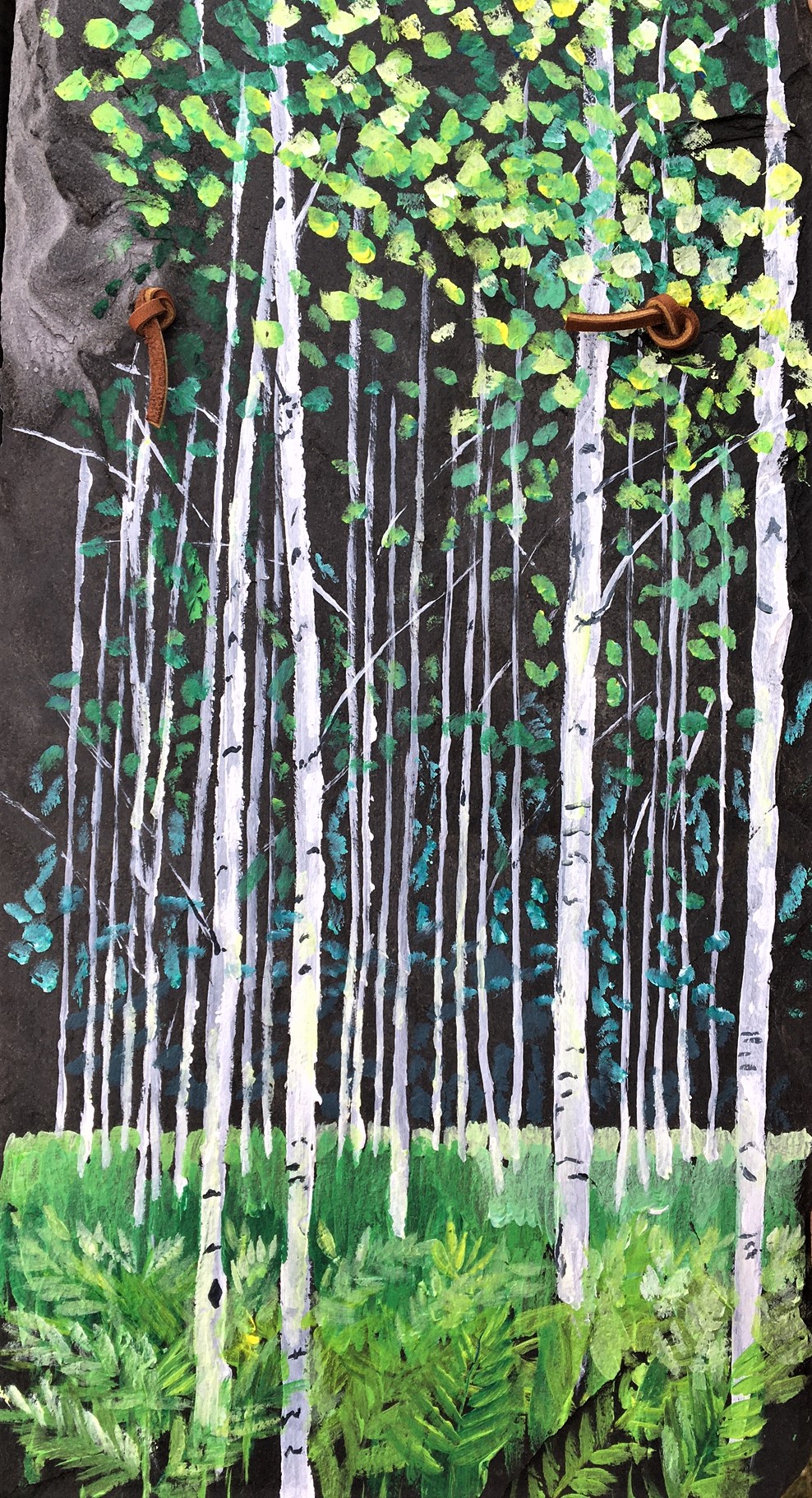 Green Birch Forest